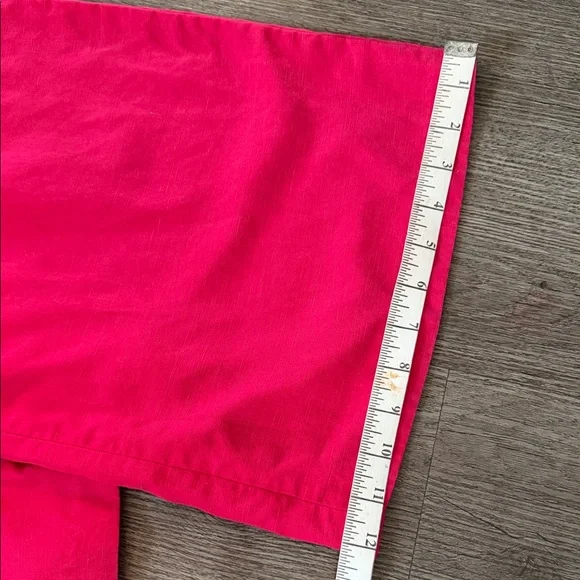 Hot Pink Off Shoulder Jumpsuit Ruffle Wide Leg Chic , crop - Picture 9 of 11